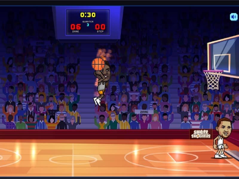 Basket Bros tournament mode showing championship bracket